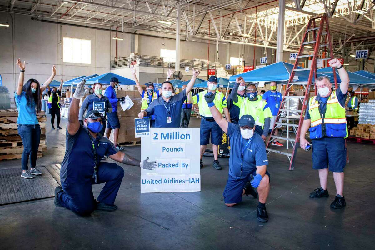On June 17, 2020, United Airlines employees at George Bush Intercontinental Airport reached 2 million pounds of food distributed for the Houston Food Bank.