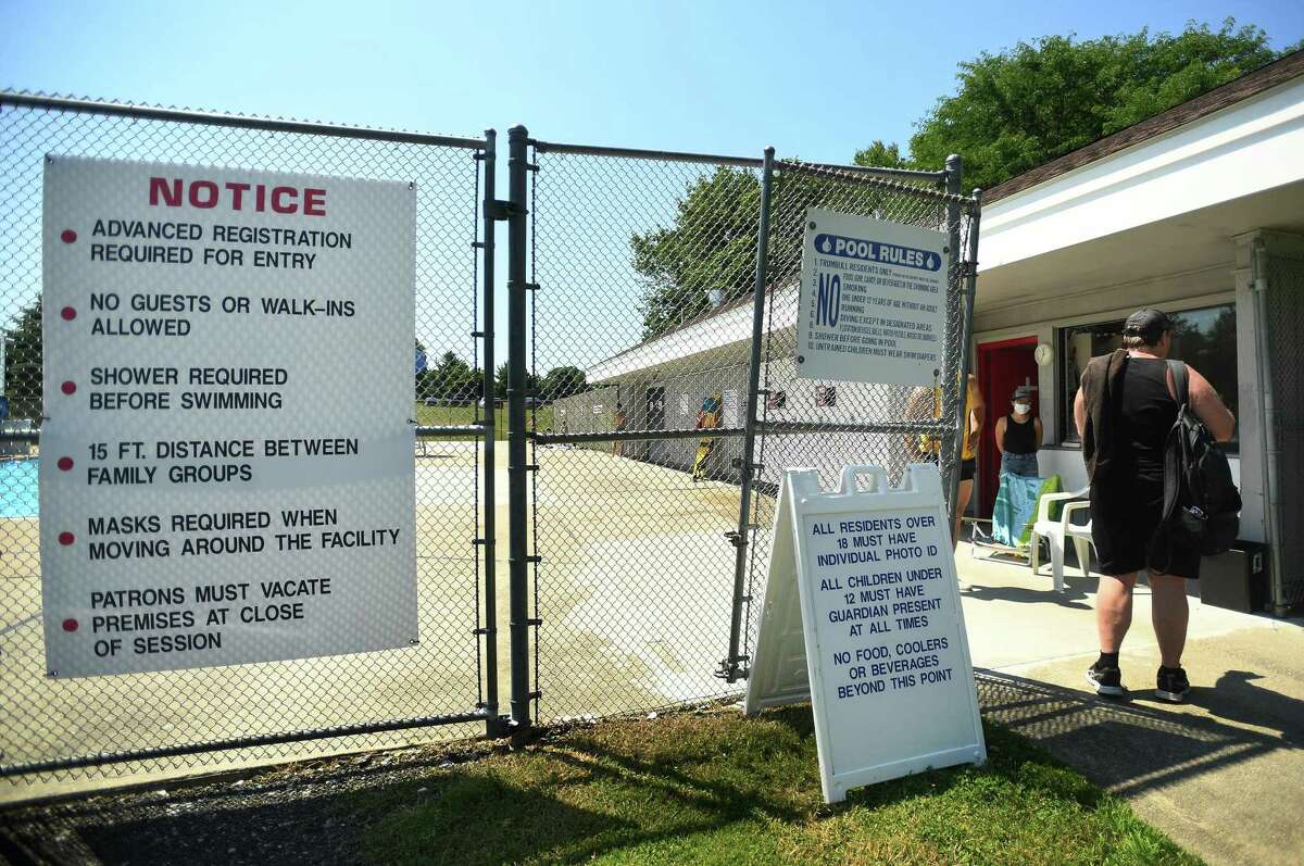 Photos: Community pools reopen in Trumbull and Monroe, Shelton still closed