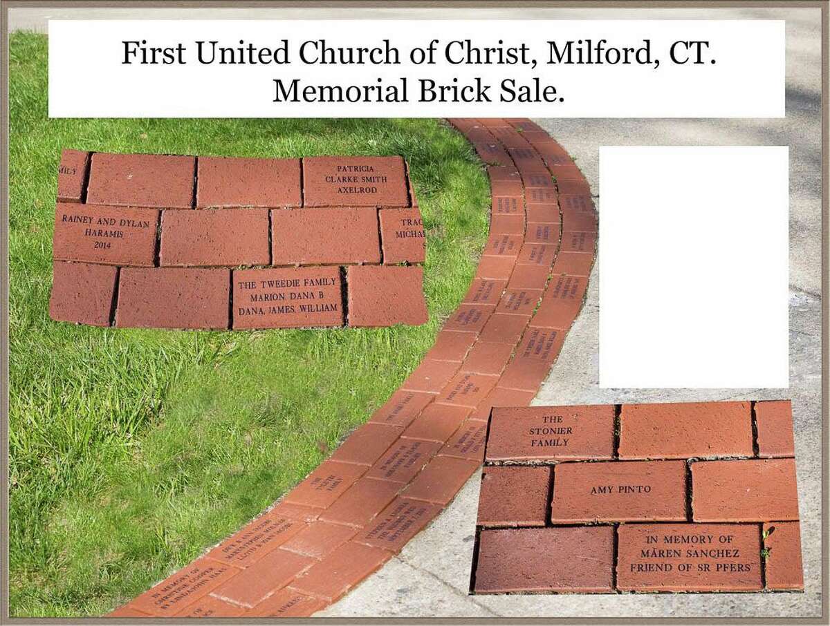 First United Church of Christ (Congregational) is receiving orders now through Oct. 1, 2020 for personalized bricks lining the walkway in front of its historic meetinghouse.