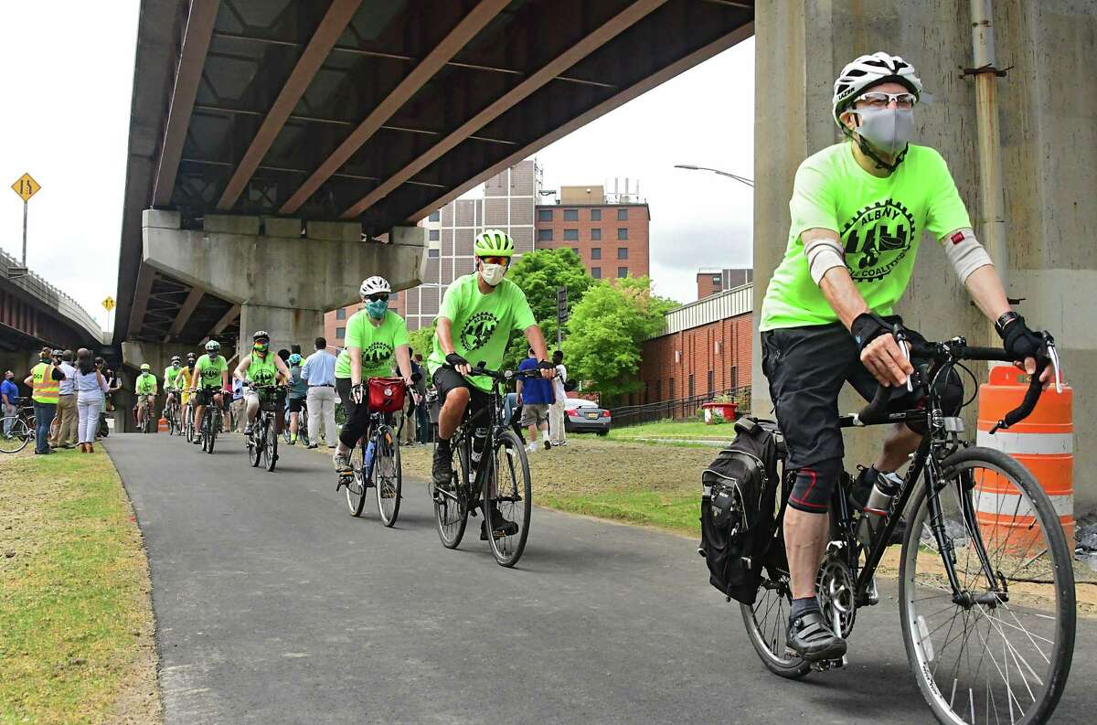 Albany's South End biketrail connector opens