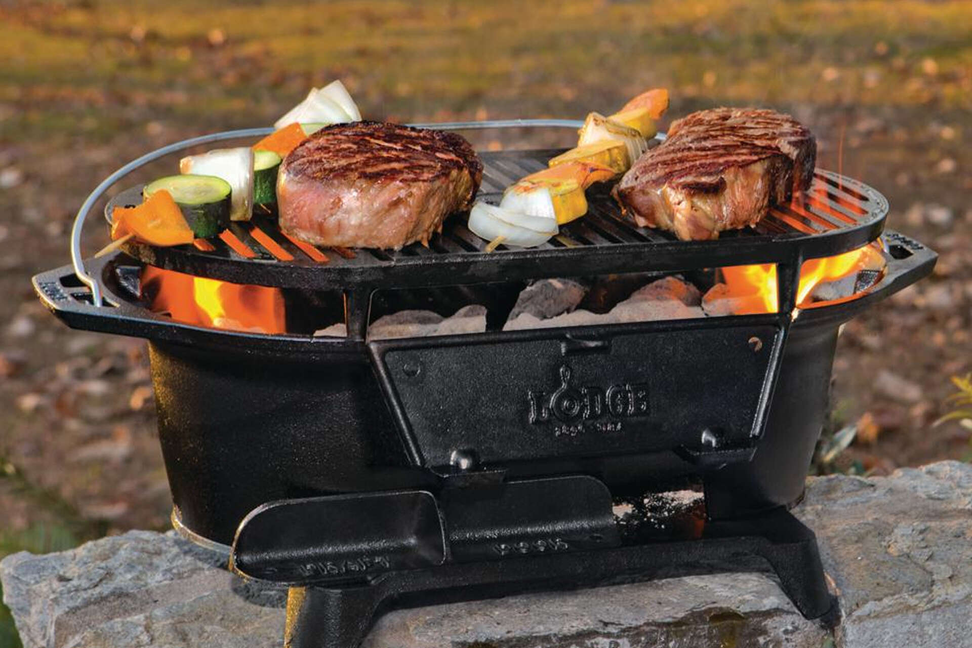 Lodge l410 sportsman's grill best sale