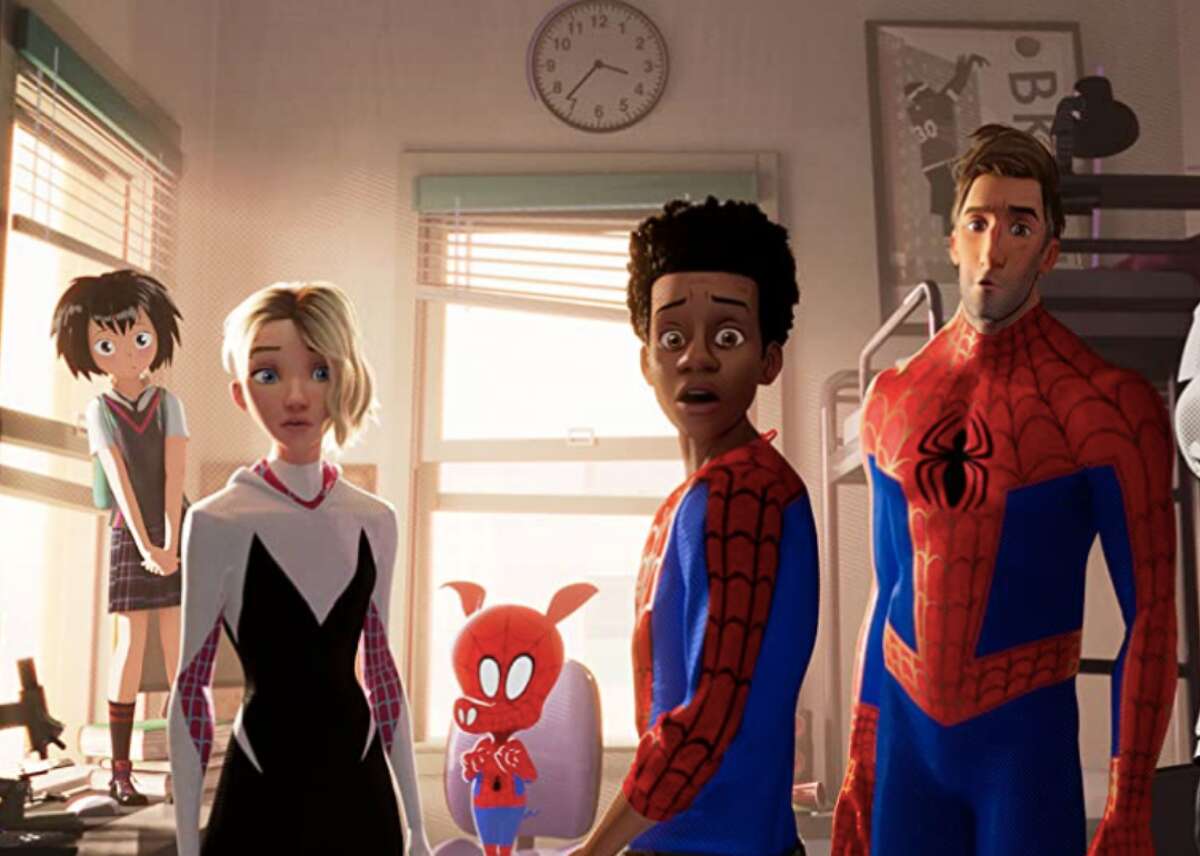 #99. Spider-Man: Into the Spider-Verse (2018) - Directors: Bob Persichetti, Peter Ramsey, Rodney Rothman - Stacker score: 89 - Metascore: 87 - IMDb user rating: 8.4 - Runtime: 117 min The discovery of multiple Spider-Men (and Women) in multiple universes allows young Miles Morales to join forces with them in order to stop Wilson “Kingpin” Fisk from using his super-collider, a device that can open up portals into other worlds, for his evil deeds. The animated film won the award for Best Animated Feature at the 91st Academy Awards, the first non-Disney film to win the award since 2011’s “Rango.”