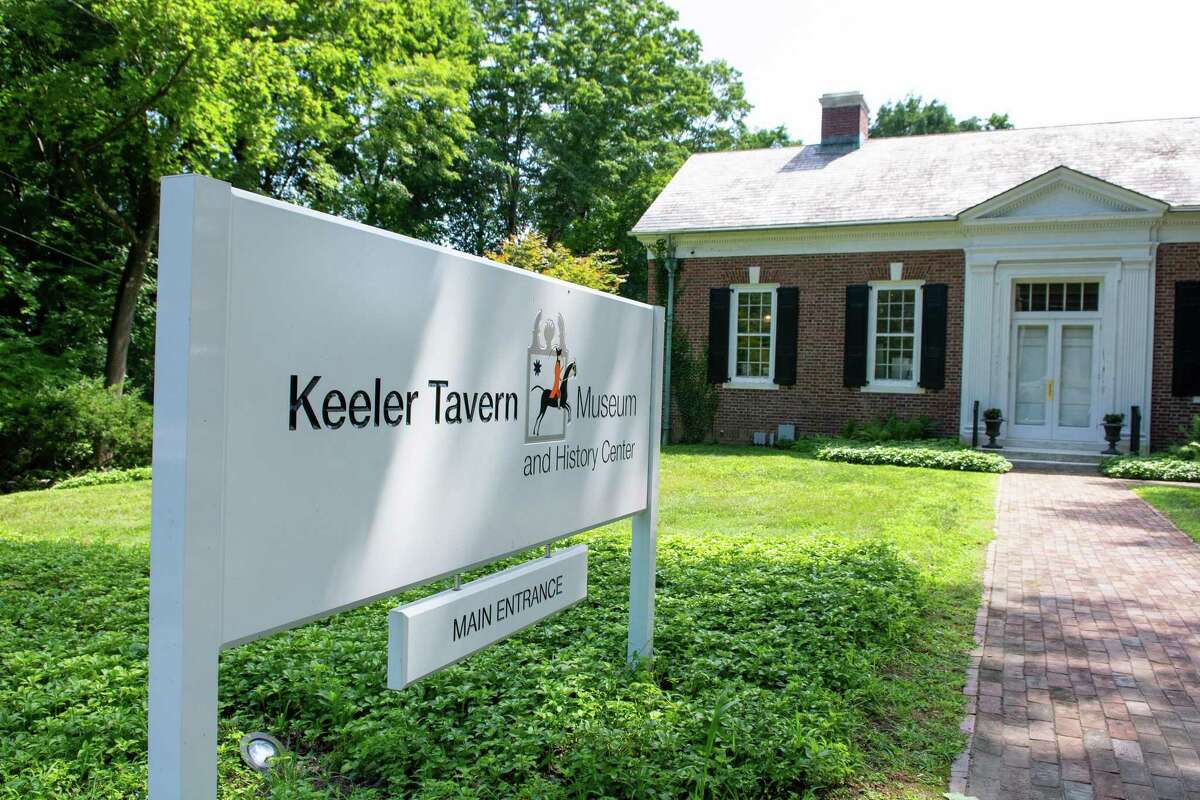 The entrance to the Keeler Tavern Museum in Ridgefield.