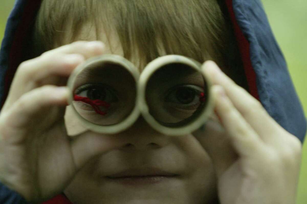 Briscoe Western Art Museum in San Antonio encourages kids to explore outdoors with homemade binoculars
