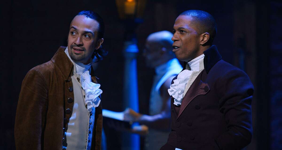 Lin-Manuel Miranda and Leslie Odom Jr. in