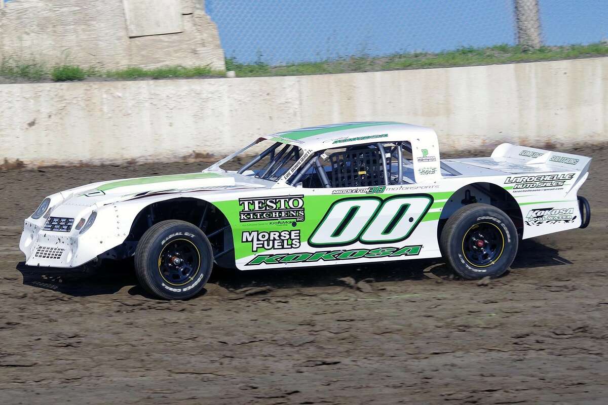 Colby Kokosa's race car, in which he made his Sportsman debut this past weekend. (Mark Brown photo)