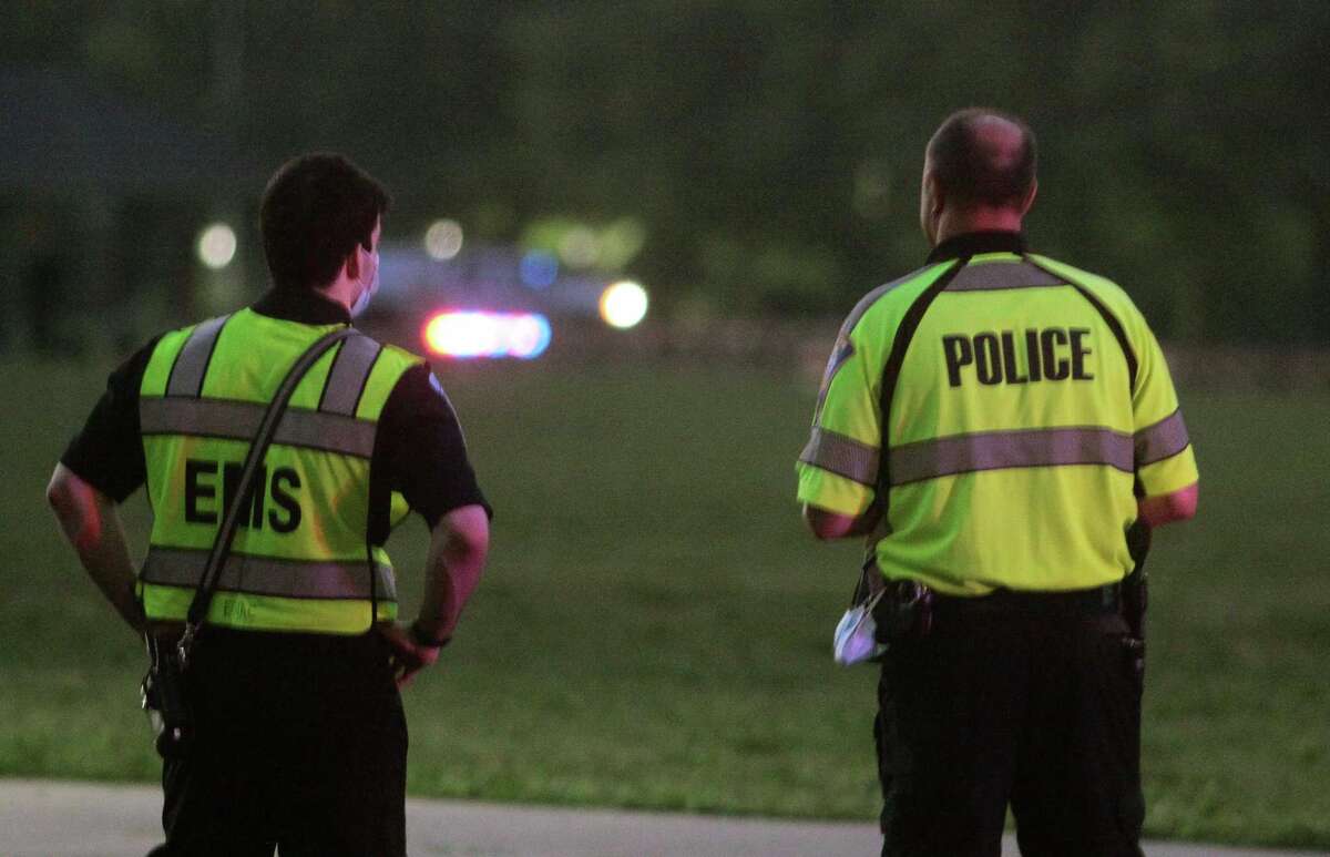 The July 4th holiday fireworks display is held at Veterans Memorial Park in Shelton, Conn., on Wednesday July 8, 2020. Due to the coronavirus pandemic, crowds weren't allowed to gather in the park, but were able to watch from the roads and homes nearby.