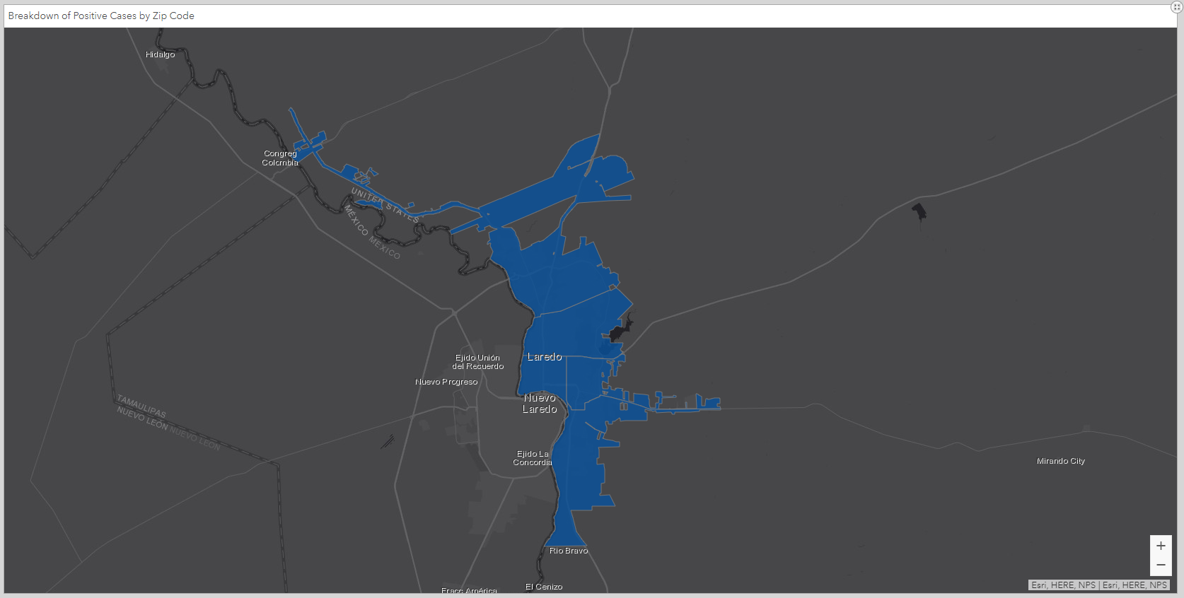 b County ZIP codes with the highest number of confirmed COVID19 cases