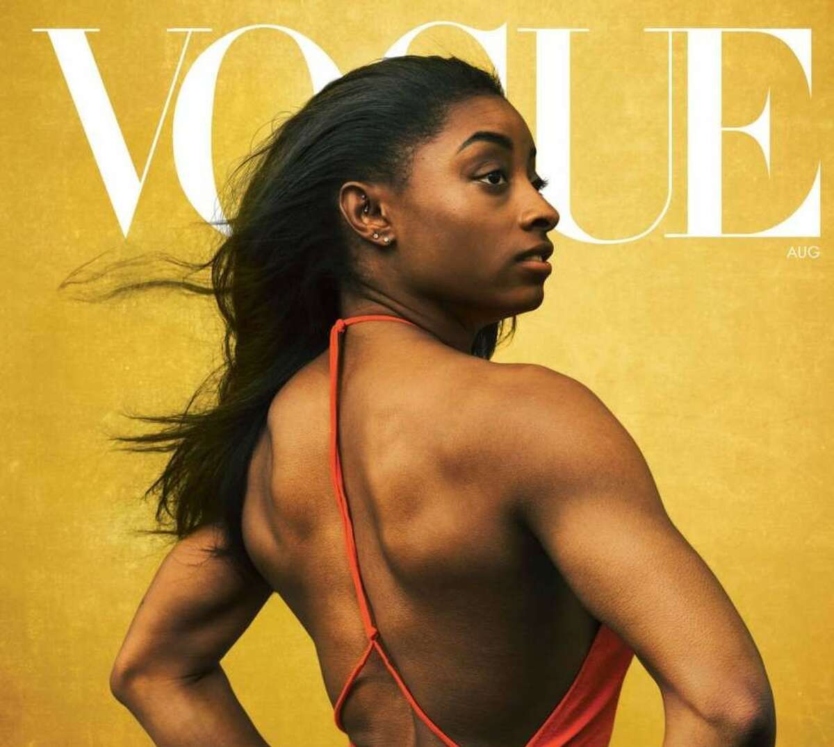 Simone Biles on the cover of the August 2020 issue of Vogue magazine