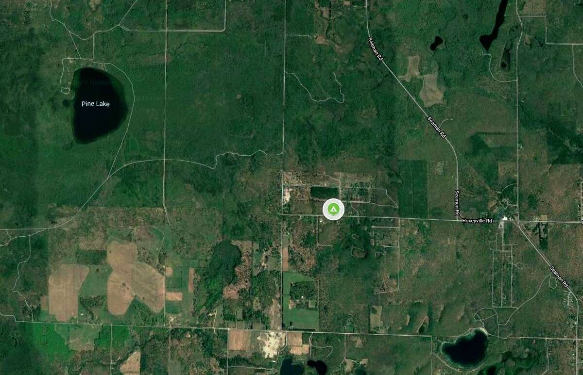 Debi Bair had previously said she bought 20 acres near the corner of Hoxeyville and Fawn roads in Norman Township and had planned to turn it into Camp Happy Trees. She had hoped to open it as a rustic, cannabis-friendly campground this month. The intended location was south of Wellston and southeast of Pine Lake. (Google maps screenshot)
