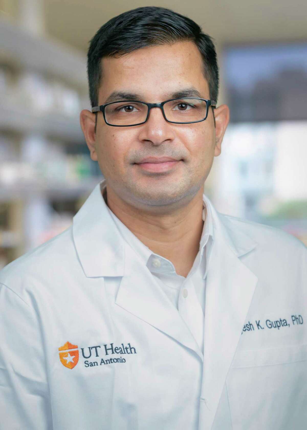 Yogesh Gupta is an assistant professor of biochemistry and structural biology at UT Health San Antonio who is leading a research team studying how the coronavirus mimics the human messenger RNA in some individuals to hide from their immune system and multiply in their body after infection.