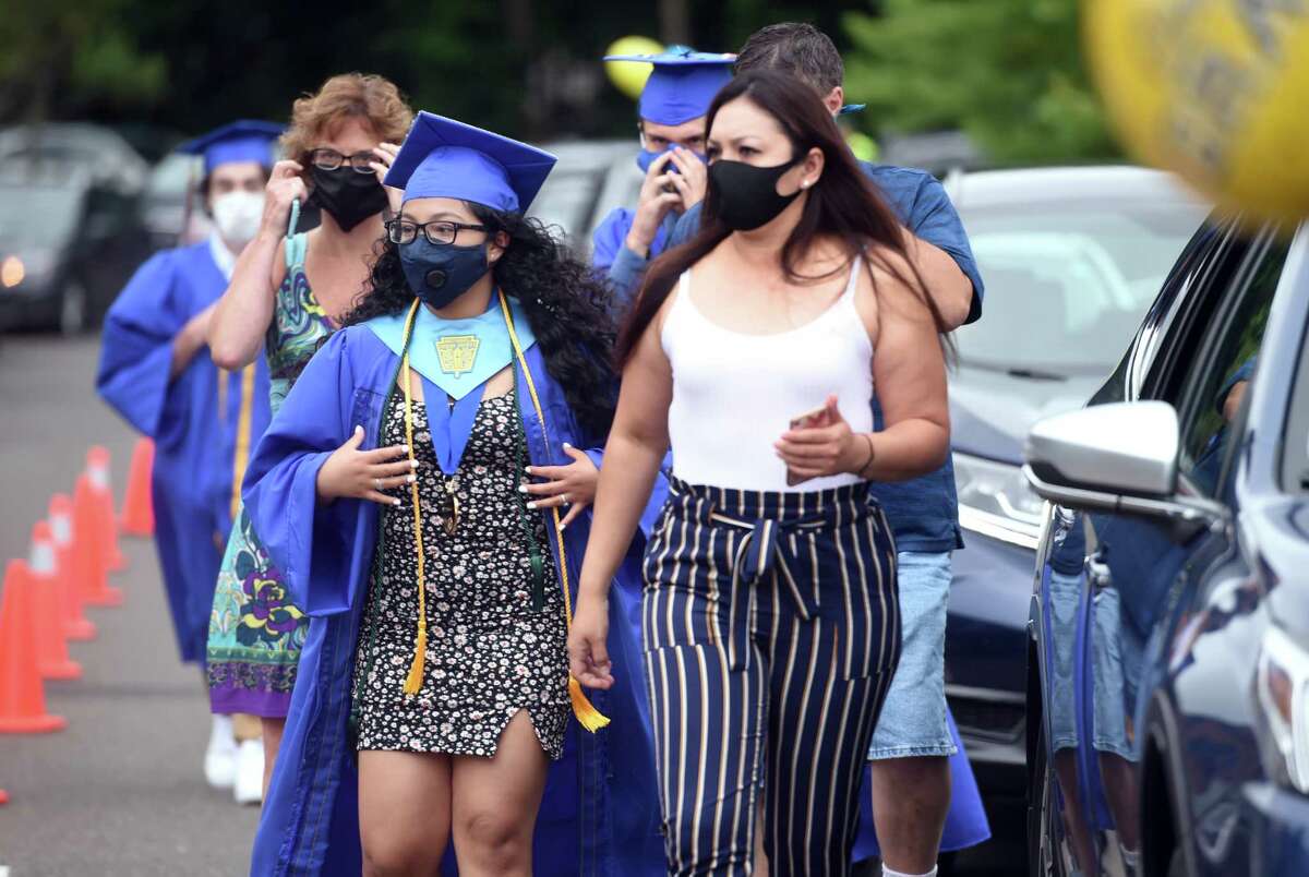 Photos Seymour High School drivethru graduation