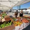 Customers shop at the Spring Street Farmers Market in Stamford. The market is open Saturdays from 9 a.m. to 2 p.m.