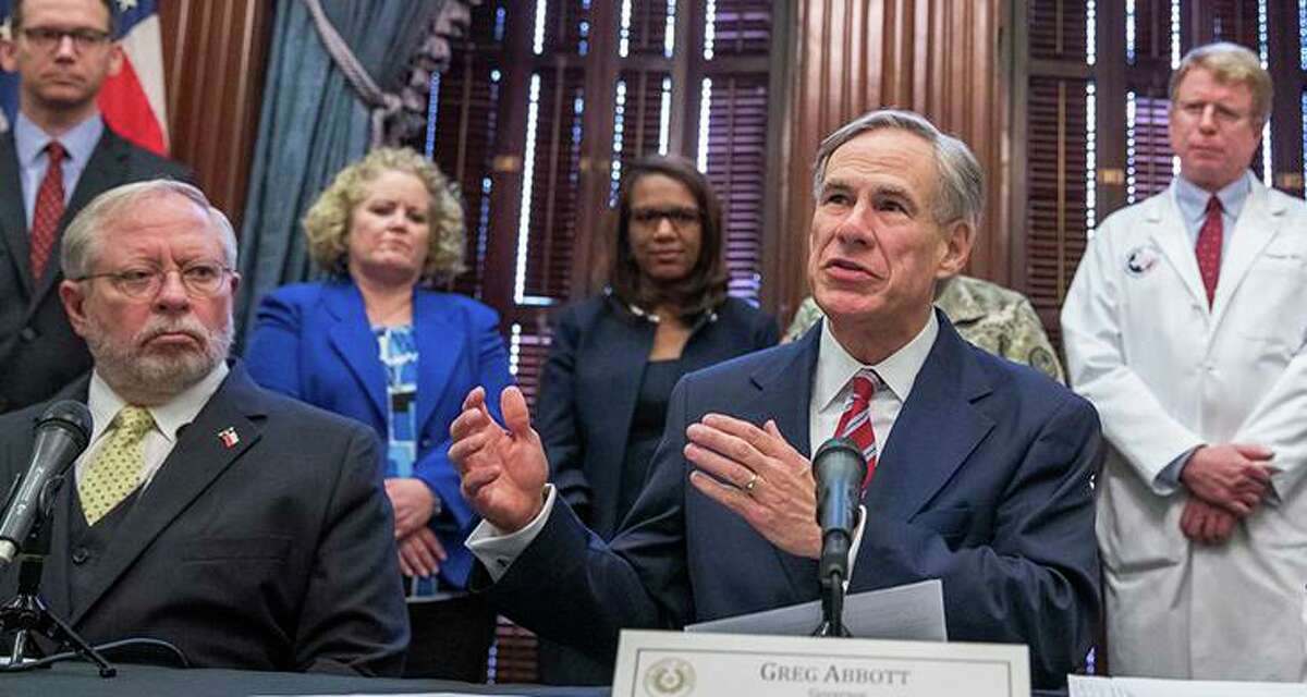 Governor Greg Abbott speaks during a press conference July 7 about new guidelines by the Texas Education Agency for the re-opening of schools.