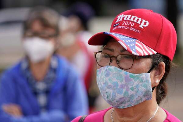 Yeu Nguyen, a volunteer with Vietnamese Community of Houston and Vicinity, stands in parking lot at 11107 Bellaire Blvd. where they had planned a protest about a Black Lives Matter billboard Saturday, July 11, 2020, in Houston. The Vietnamese Community of Houston and Vicinity organization had scheduled a protest and forum at the site.