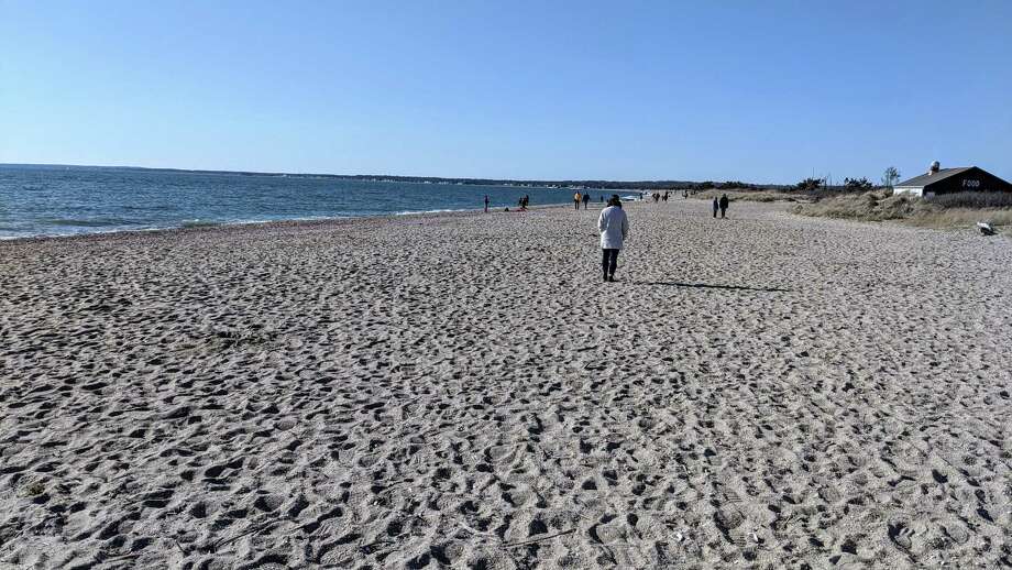 Hammonasset Beach State Park on Sunday, March, 15, 2020. Photo: Derek Turner / Hearst Connecticut Media