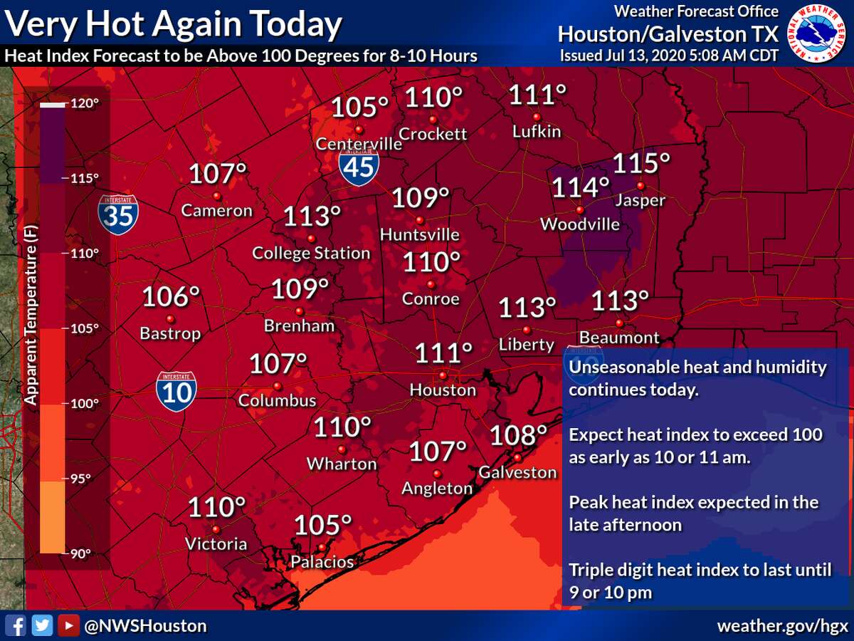 Extreme heat continues in Houston with tripledigit temperatures