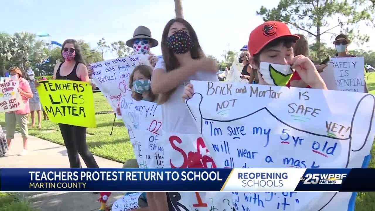We need more time': Florida teachers protest reopening schools in August -  Laredo Morning Times