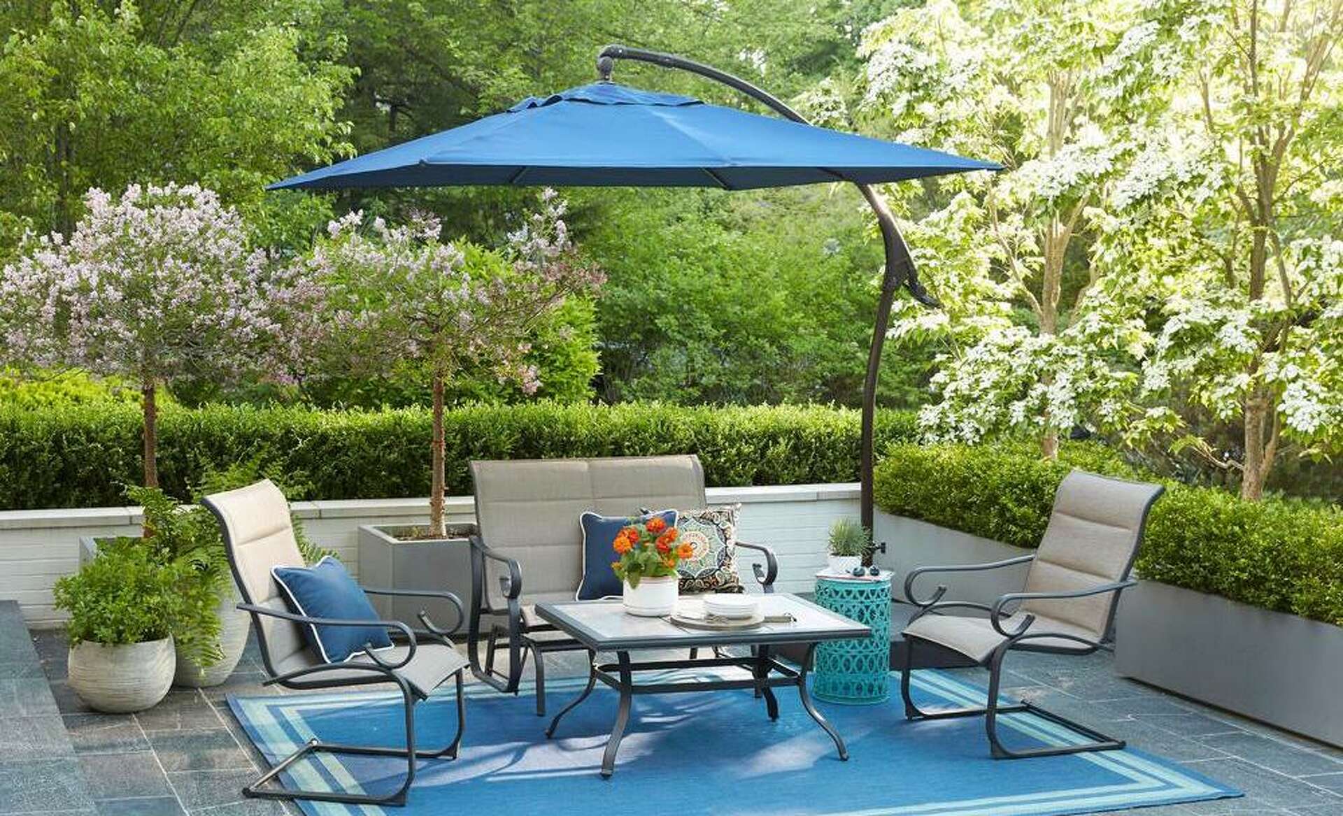 13 ft patio market umbrellas Tangkula 13 ft Large Patio Umbrella, Navy