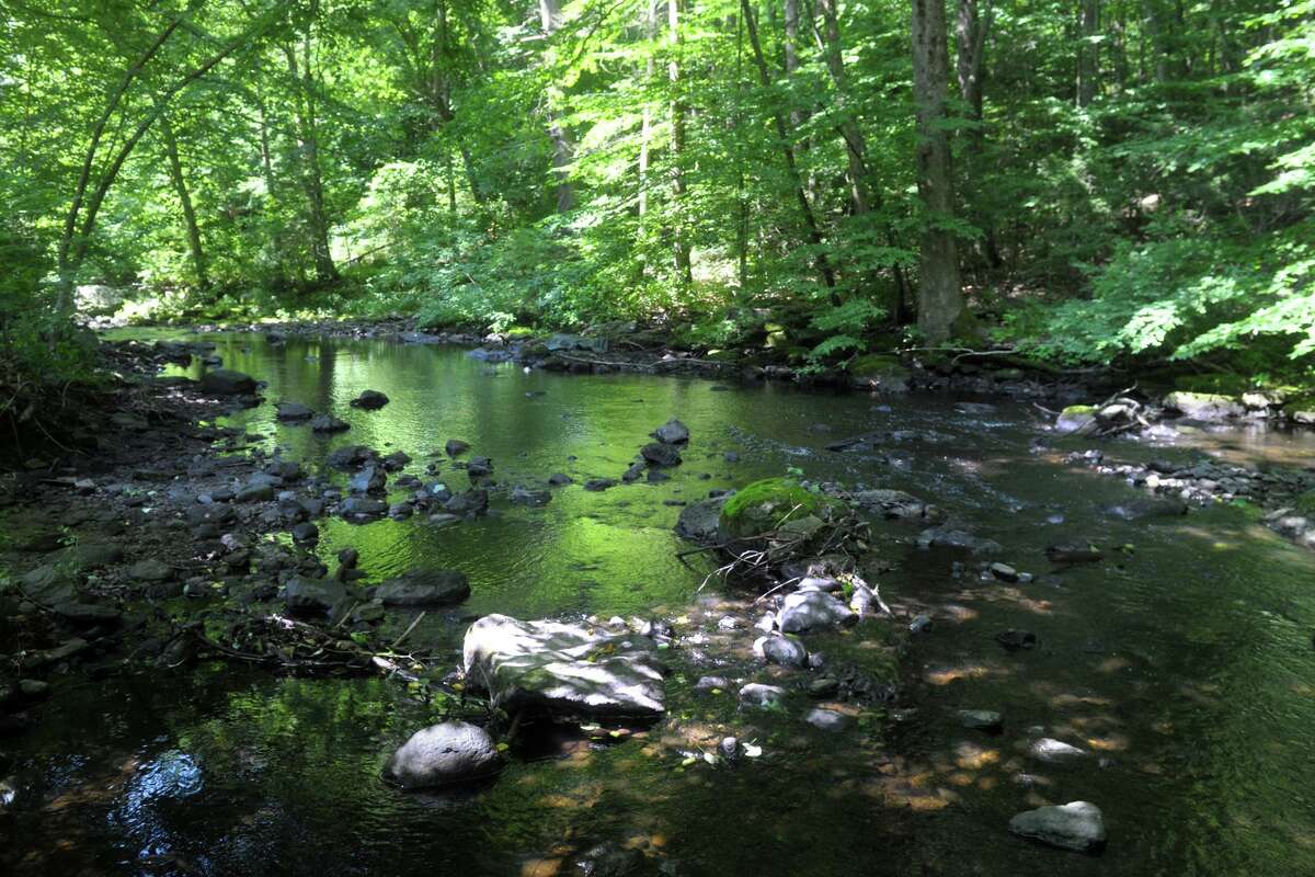 The Far Mill River, seen here from Far Mill Park in Shelton, Conn. July 13, 2020.