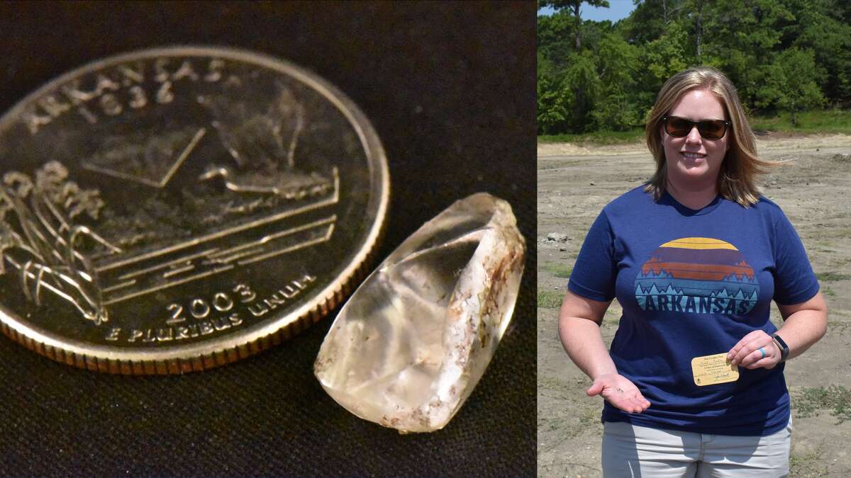 Visitor finds one of Arkansas state park's largest diamonds ever