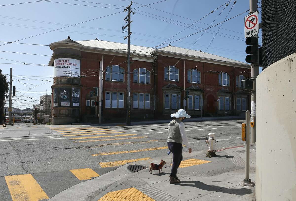 The Geneva Car Barn and Powerhouse seen from across the street on Tuesday, July 14, 2020, in San Francisco, Calif. Work is complete on a meticulous renovation of the Geneva Car Barn and Powerhouse, part of San Francisco�s railway history in the Excelsior District, the San Francisco Recreation and Park Department announced today.