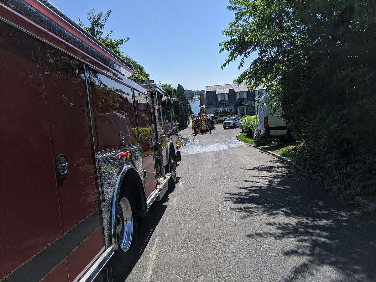 FD Construction crew accidentally hit gas line digging in Westport