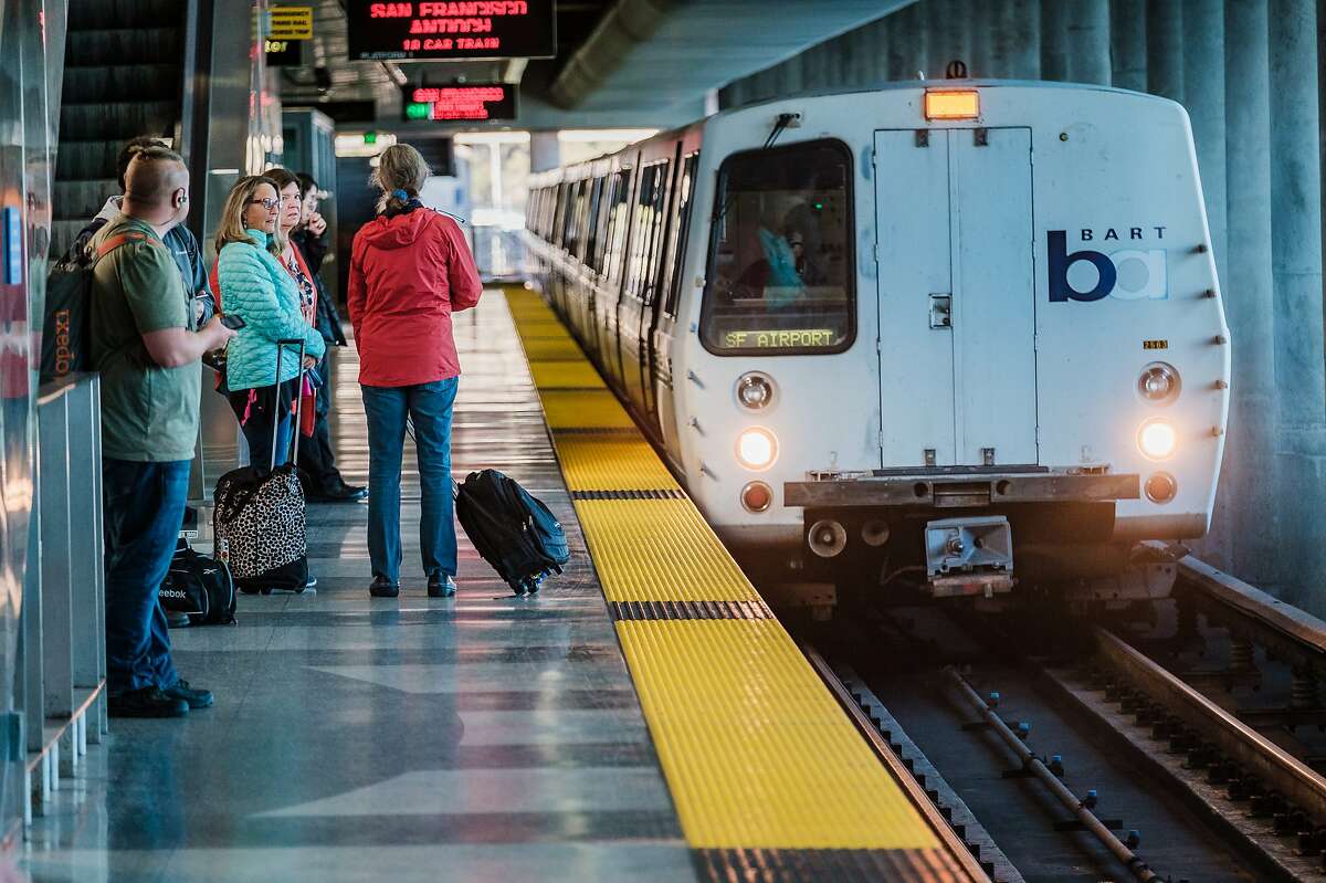 April 12, 2019 - People can be seen at the SFO BART station. BART’s state of emergency and the exit of its general manager on Thursday come amid a new pressure: concern over homeless people evading fare on trips to SFO, where they take shelter in the terminals. (Nick Otto Special to the Chronicle)
