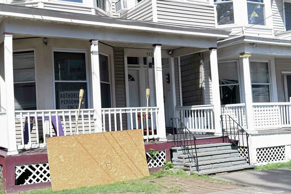 Scene at the Hudson Ave. neighborhood where a large 4th of July party took place Wednesday, July 15, 2020 in Albany, N.Y. (Lori Van Buren/Times Union)