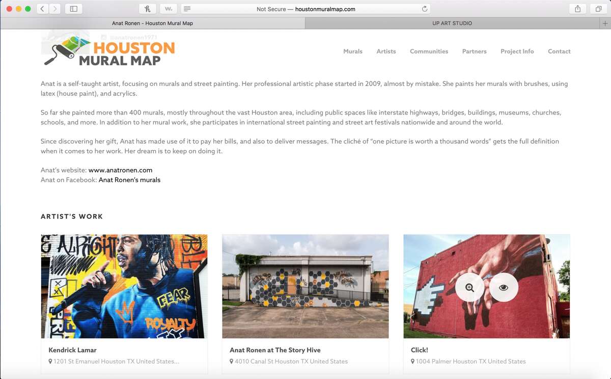 Houstonians can browse specific artists' work on the website and can also submit missing murals. The crowdsourced list will be updated as more murals are added.