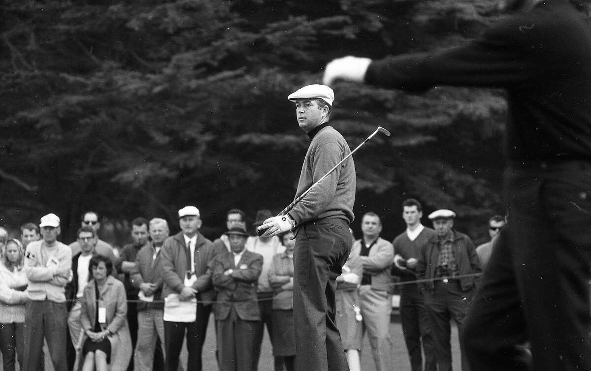 Ken Venturi (center) would charge ahead on the final day to win the Lucky Invitational Golf Tournament at Harding Park , January 31, 1966
