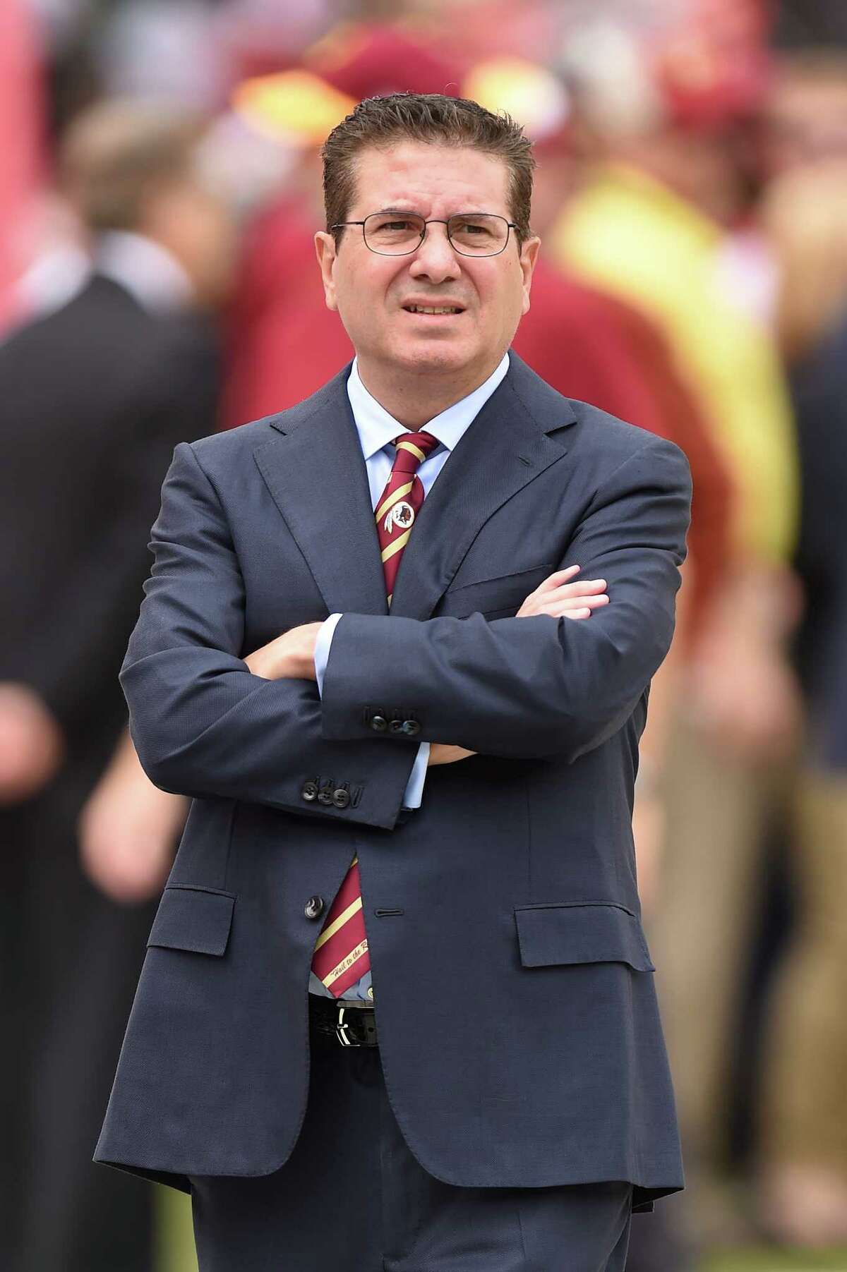 LANDOVER, MD - OCTOBER 2: Washington Redskins owner Dan Snyder looks on prior to a game against the Cleveland Browns at FedExField on October 2, 2016 in Landover, Maryland. (Photo by Mitchell Layton/Getty Images) ORG XMIT: 659523061