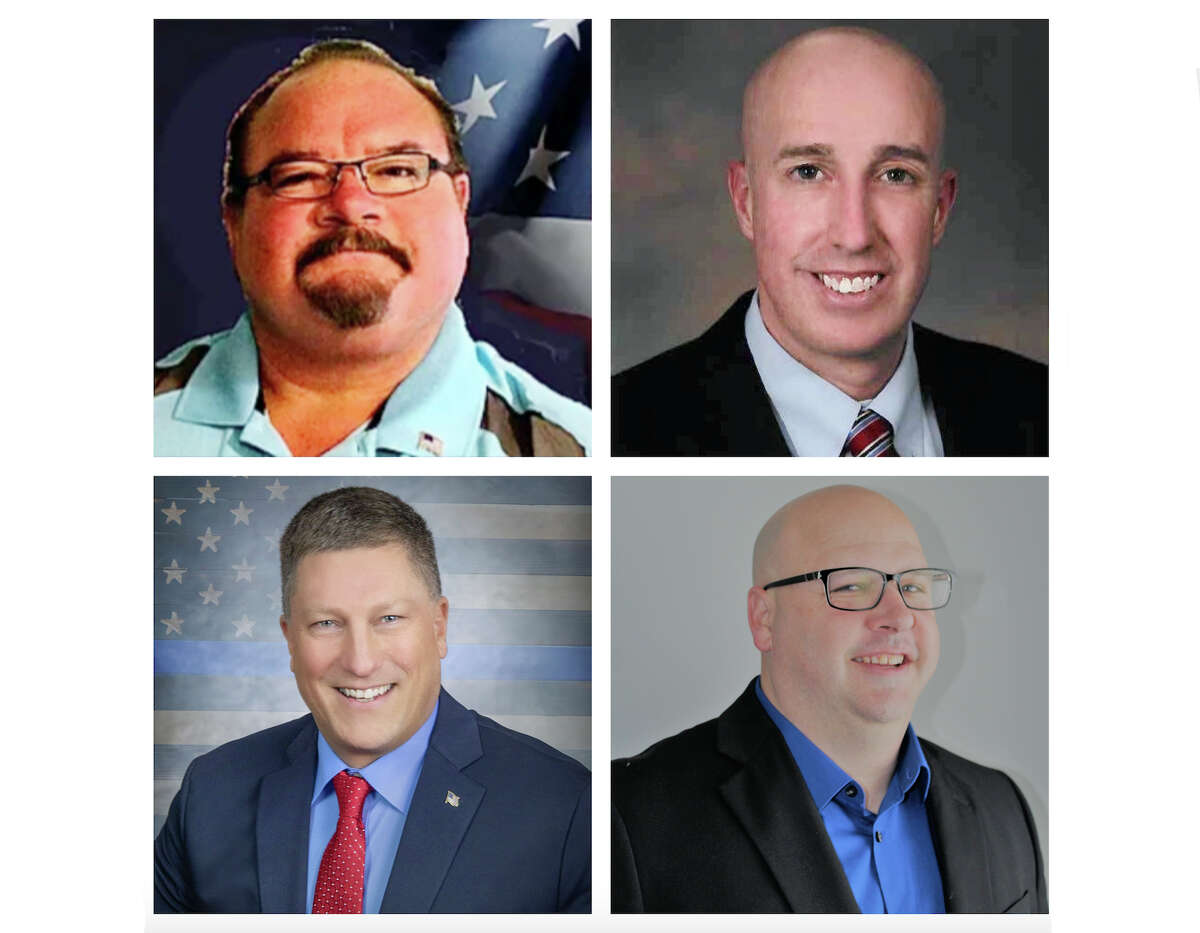 The four Republican candidates running for Mecosta County sheriff are Mark Solis, Brian Miller, James Taylor and Jared Christensen.
