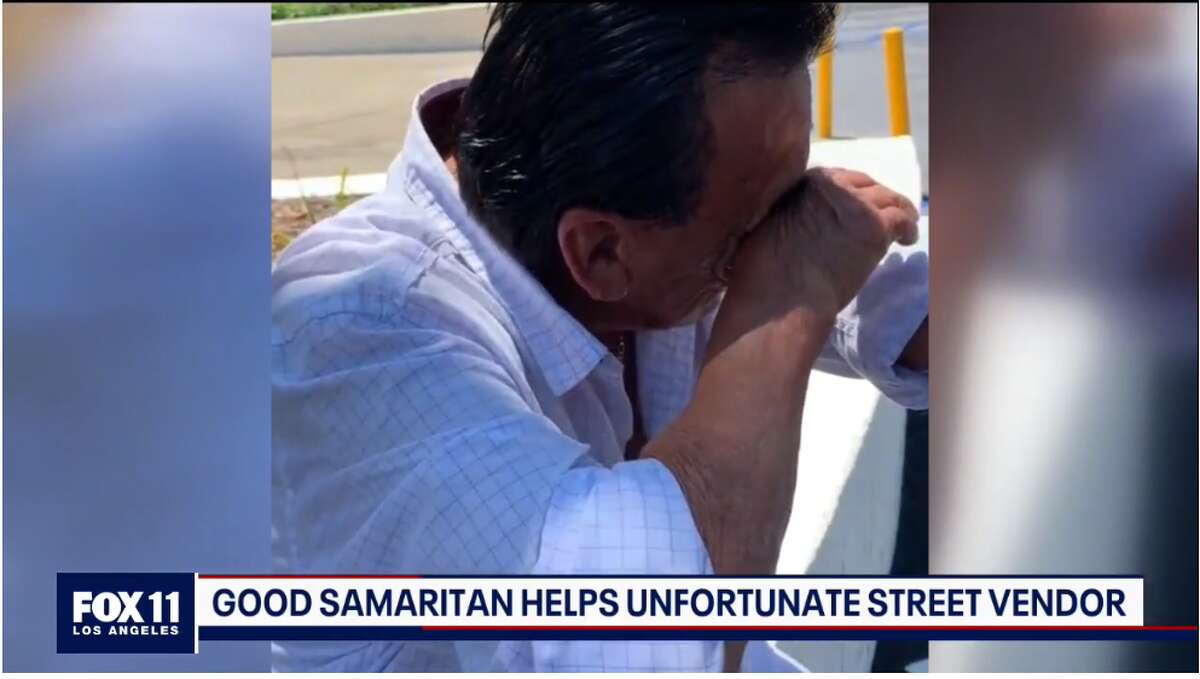 94-year-old street vendor Don Joel from Santa Ana, California was brought to tears by the generosity shared from 28-year-old Kenia Barragan who raised more than $80,000 for the down-on-his-luck tamale vendor.