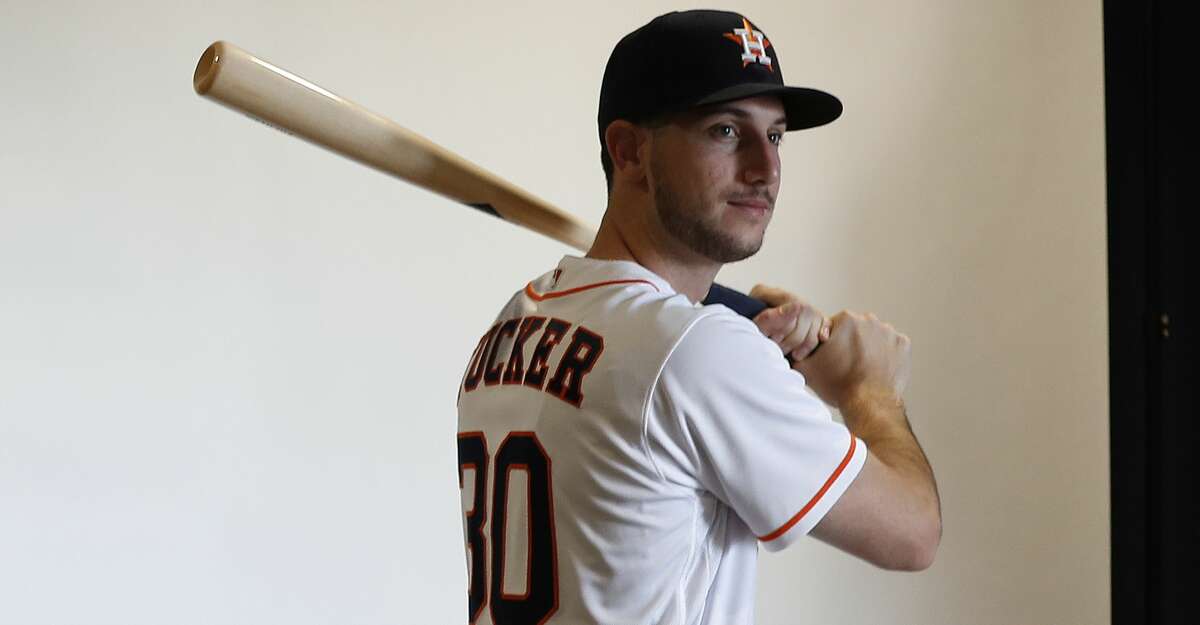 Outfielder Kyle Tucker of the Houston Astros poses for a picture