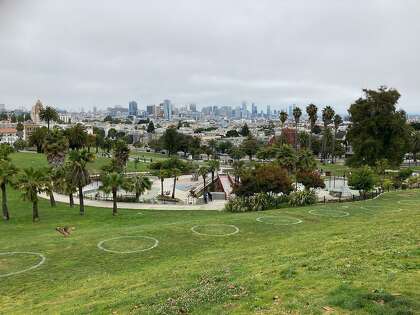 Although skateboarding is outlawed in Dolores Park, residents say the playground’s concrete steps, handrails and curves attract skaters.