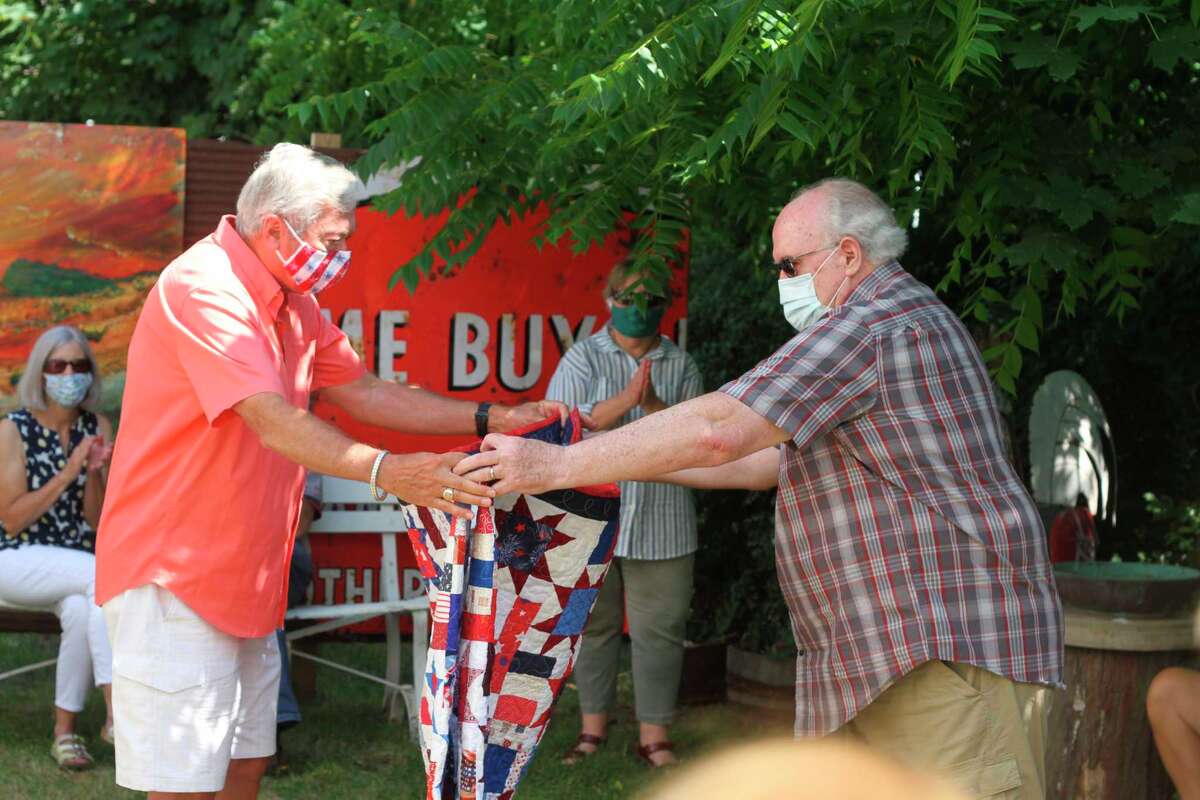 Onekama man awarded quilt in honor of 27 years service