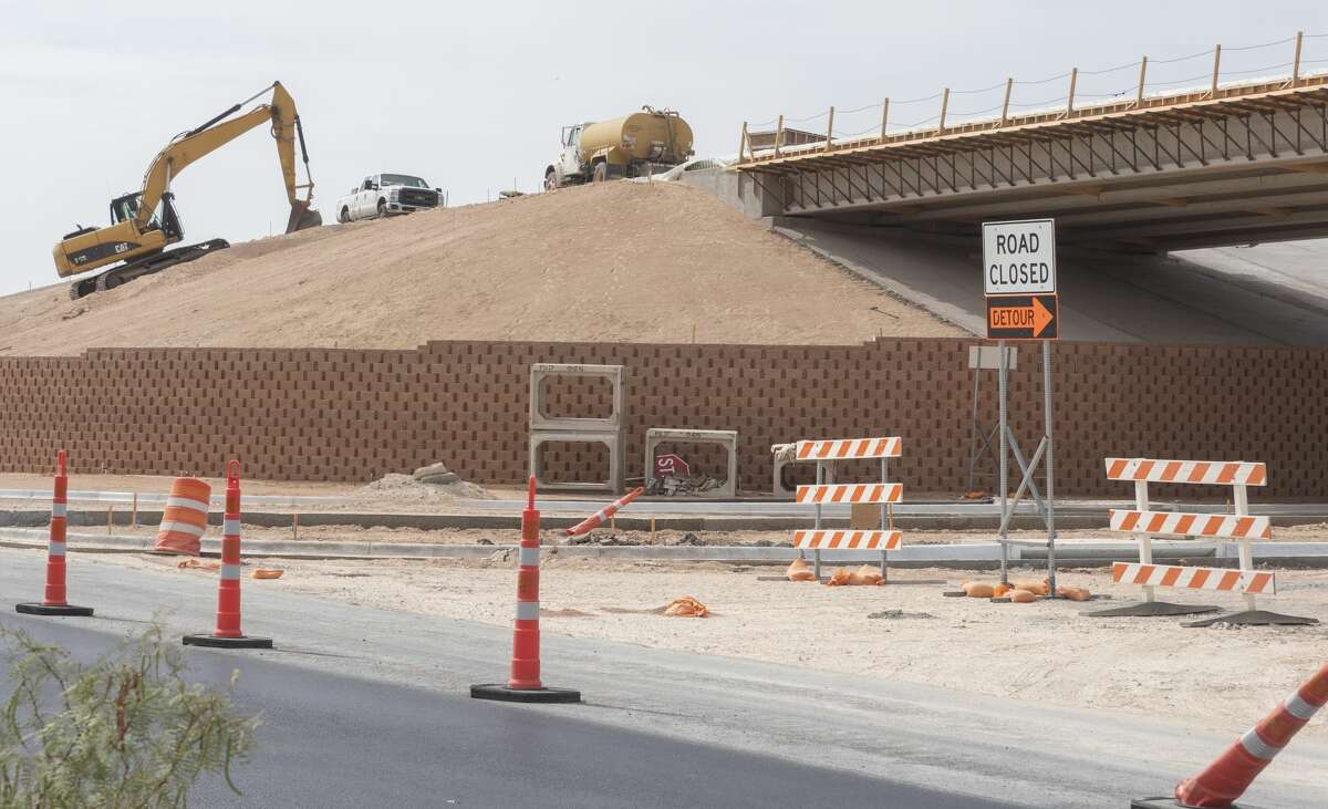 Construction continues 07/20/2020 on the expansion of Loop 250 with the E CR 60 intersection still closed as the overpass is built. Tim Fischer/Reporter-Telegram
