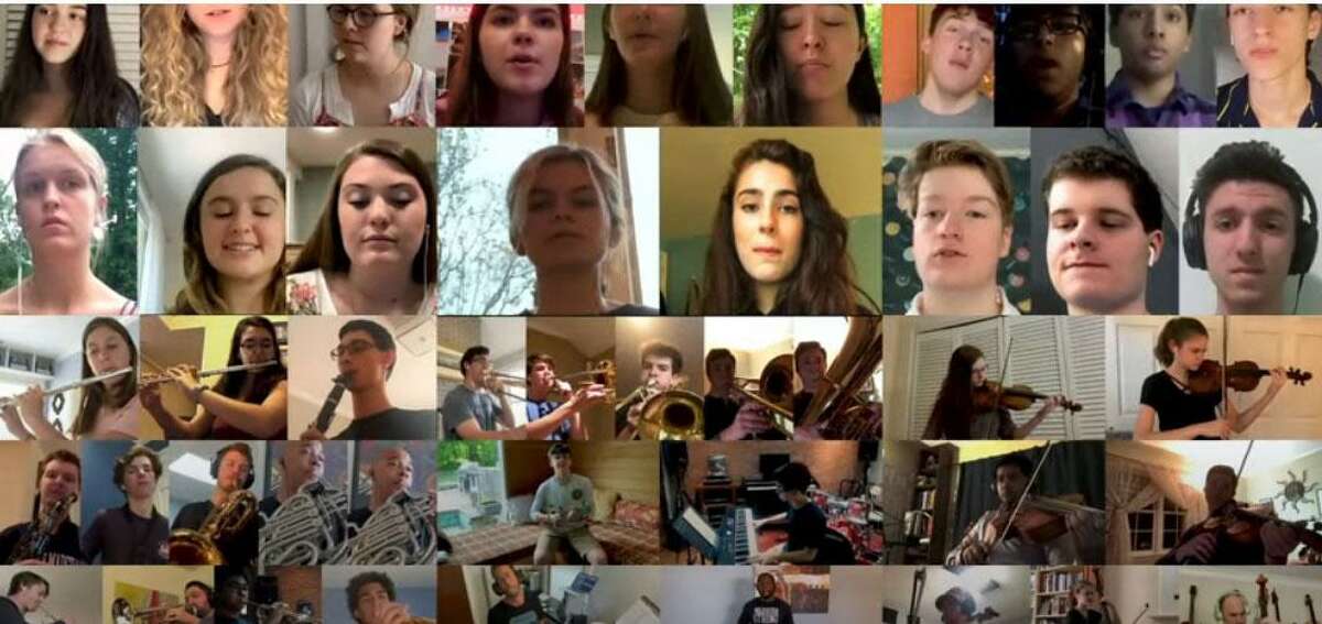 More than 50 Wilton students, teachers and alumni have formed the Wilton Public Schools Virtual Choir/Orchestra. They have produced a YouTube video performing a medley of “Somewhere Over the Rainbow” and “What a Wonderful World.”