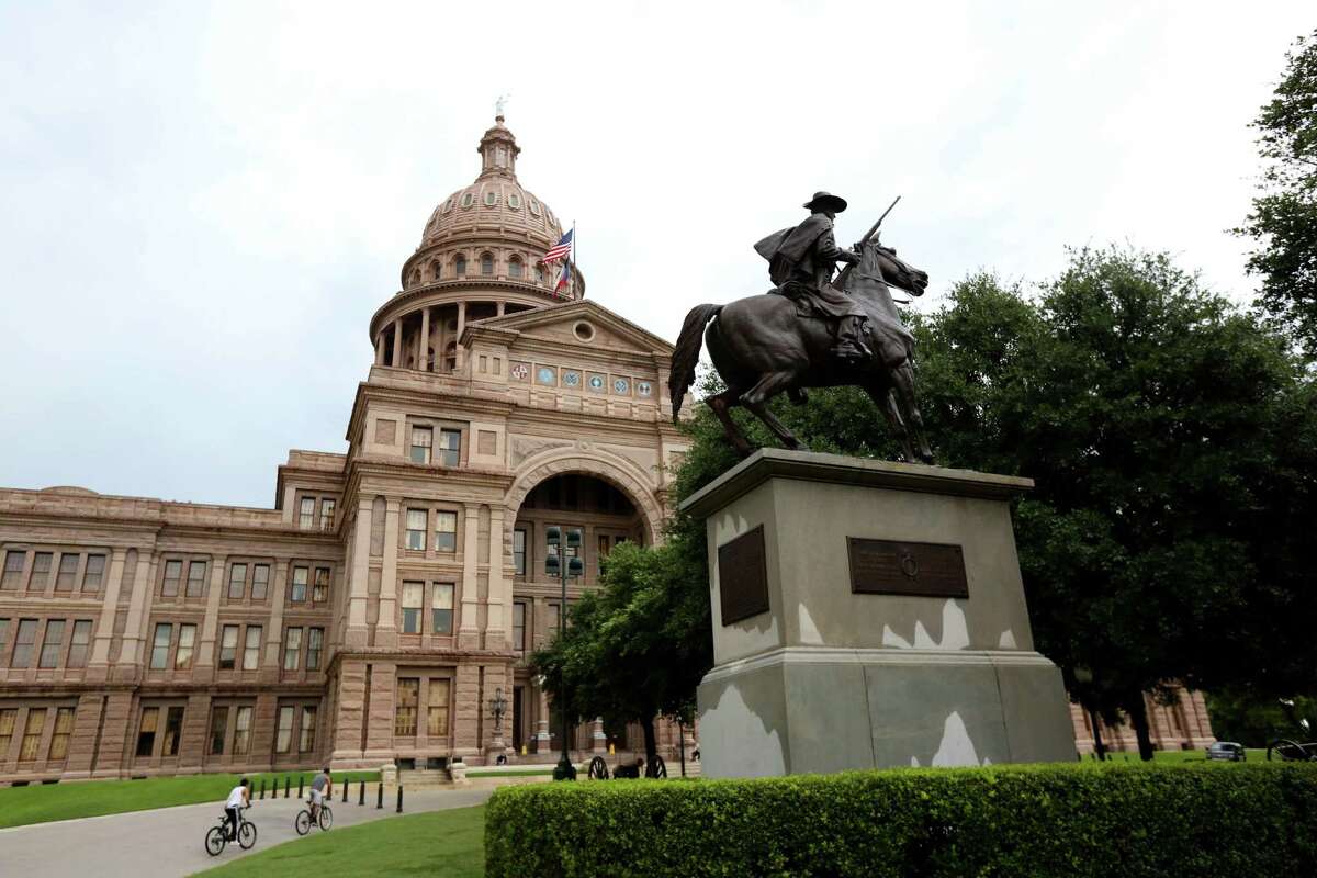 Terry's Texas Rangers, erected 1907 by surviving comrades, on the Texas State Capitol Grounds Tuesday, June 30, 2015, in Austin, Texas. The bronze statue, by Pompeo Coppini, portrays one of Terry's Texas Rangers astride a spirited horse. In 1861, during the Civil War, Terry's Texas Rangers were mustered at Houston after Benjamin Terry and Thomas Lubbock's call for volunteers. Ten companies of 100 men each were formally activated as the 8th Texas Cavalry, and during the following five years participated in many engagements defending the Southern Confederacy. ( Gary Coronado / Houston Chronicle )