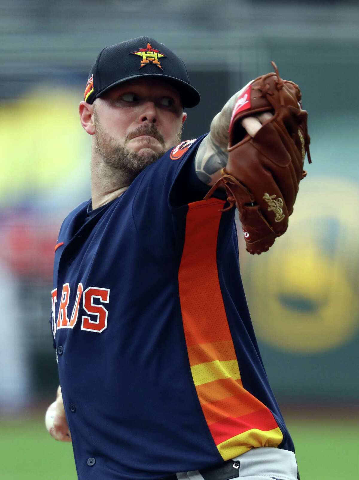 For Astros' Ryan Pressly, surprise start a smooth one