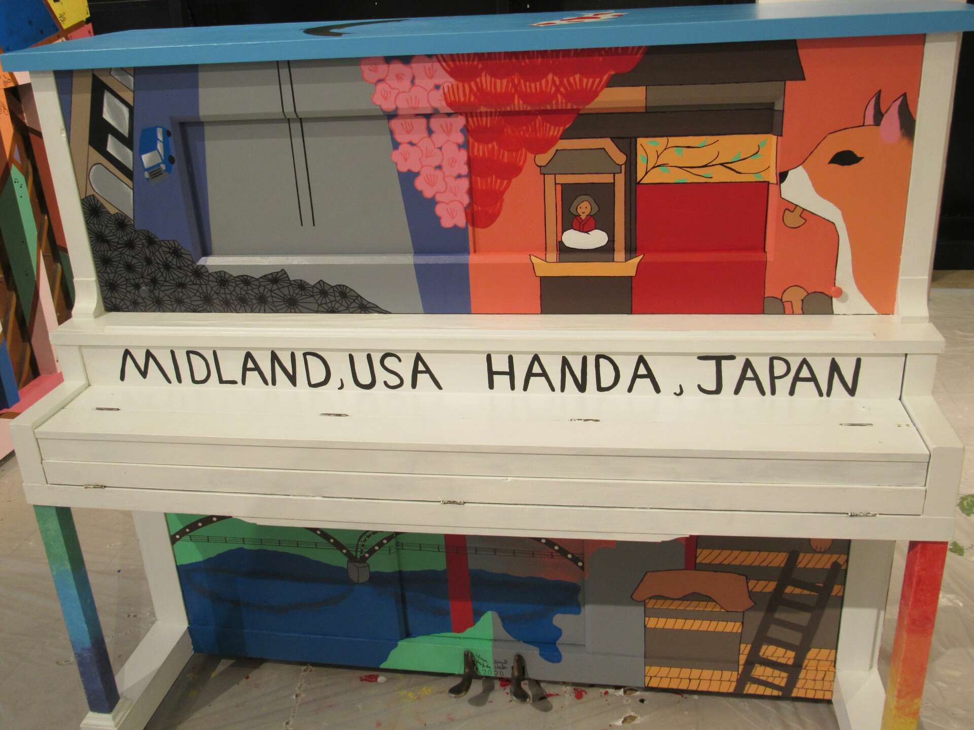 Area artists paint 14 pianos for Public Arts Midland s summer project
