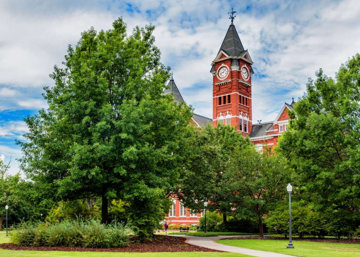 Alabama: Auburn University - Location: Auburn, AL - Undergraduate enrollment: 22,460 - Student-to-faculty ratio: 19:1 - Acceptance rate: 75% - Graduation rate: 78% - In-state tuition: $11,276 - Out-of-state tuition: $30,524 - Six-year median earnings: $48,800 - Two-year employment rate: 95%