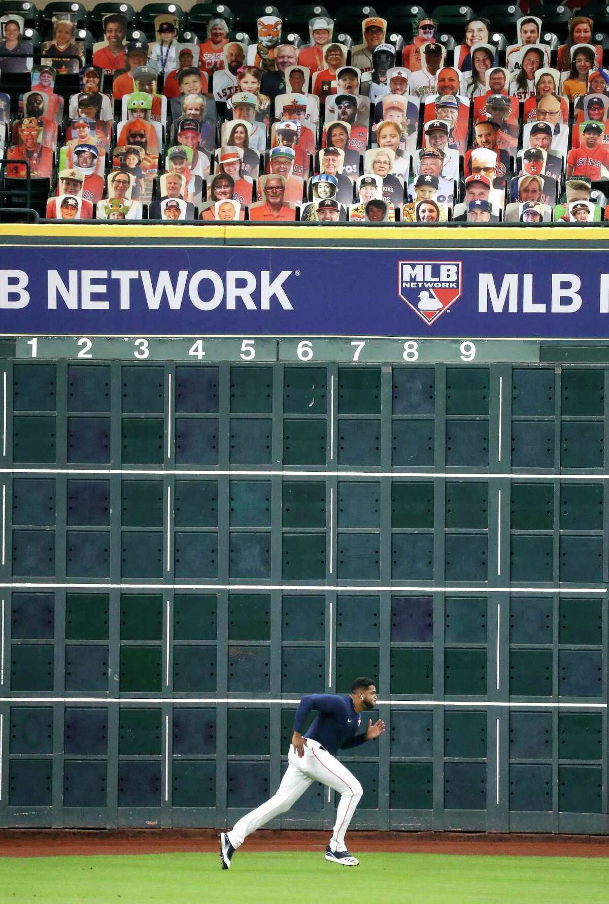 First look at fans' cardboard cutouts in Astros' Crawford Boxes