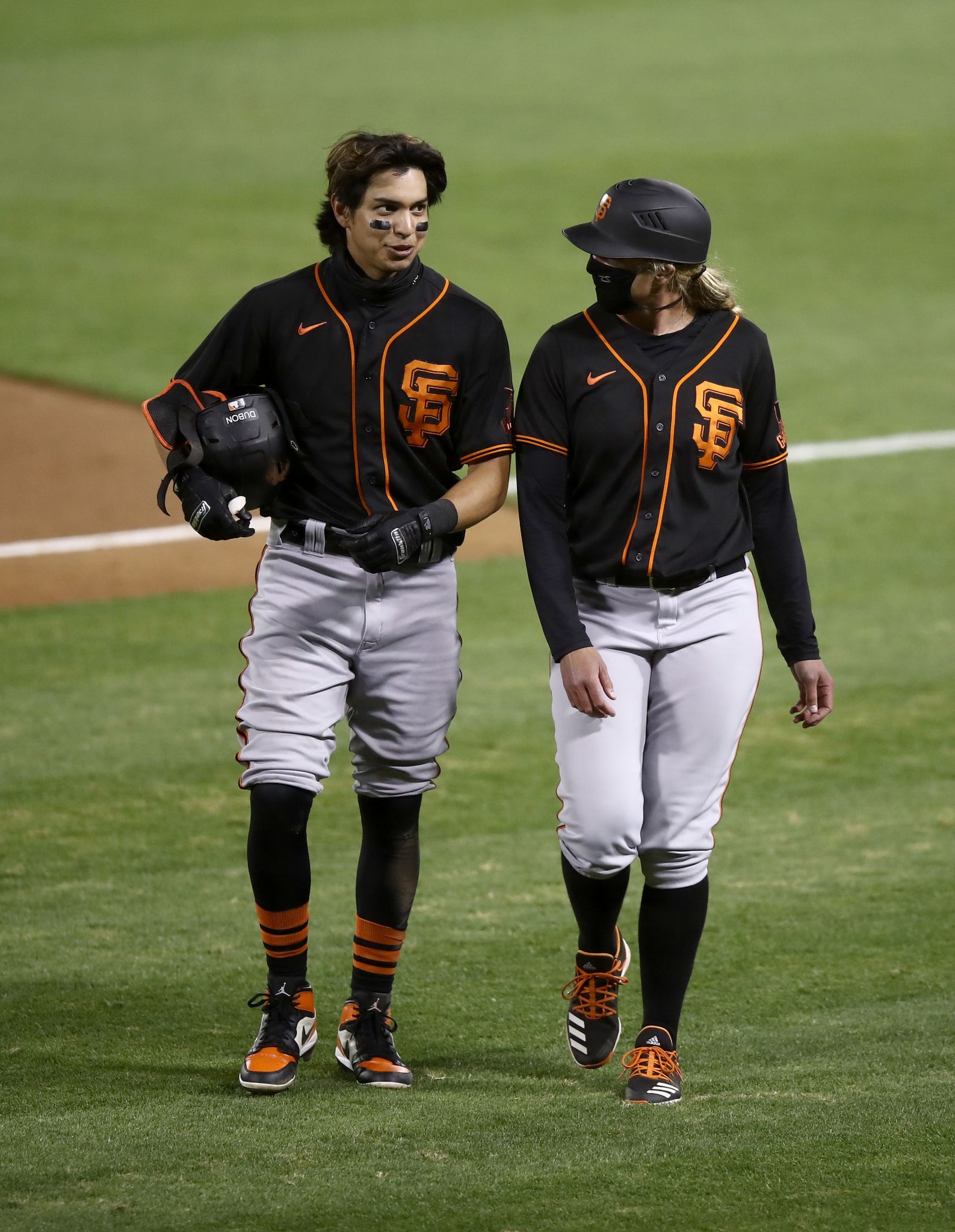 Giants make history with first female first base coach