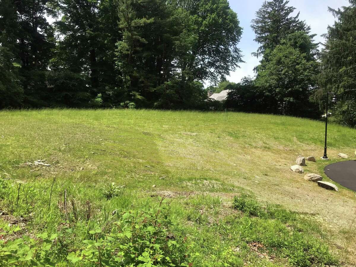 The soil stockpile at 21 Imperial Avenue is now covered with grass. Taken June 12, 2019 in Westport.