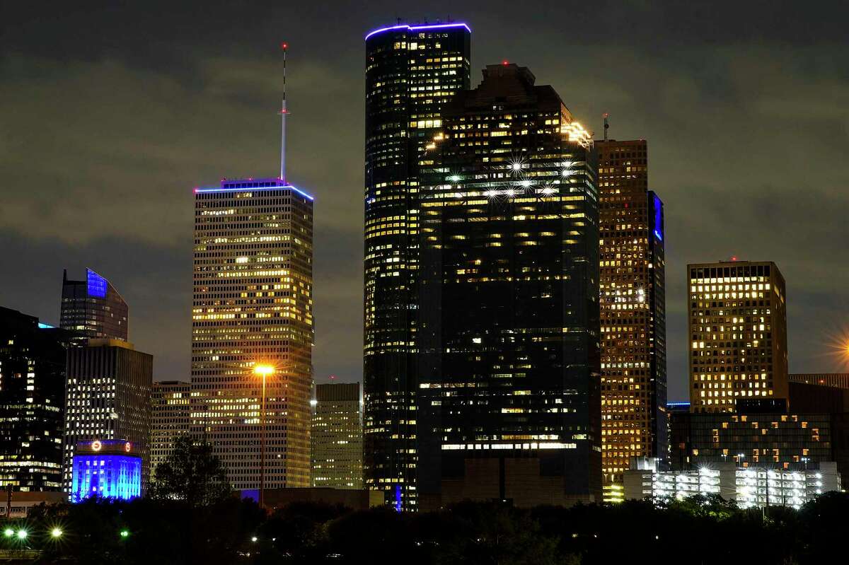 The Houston skyline.
