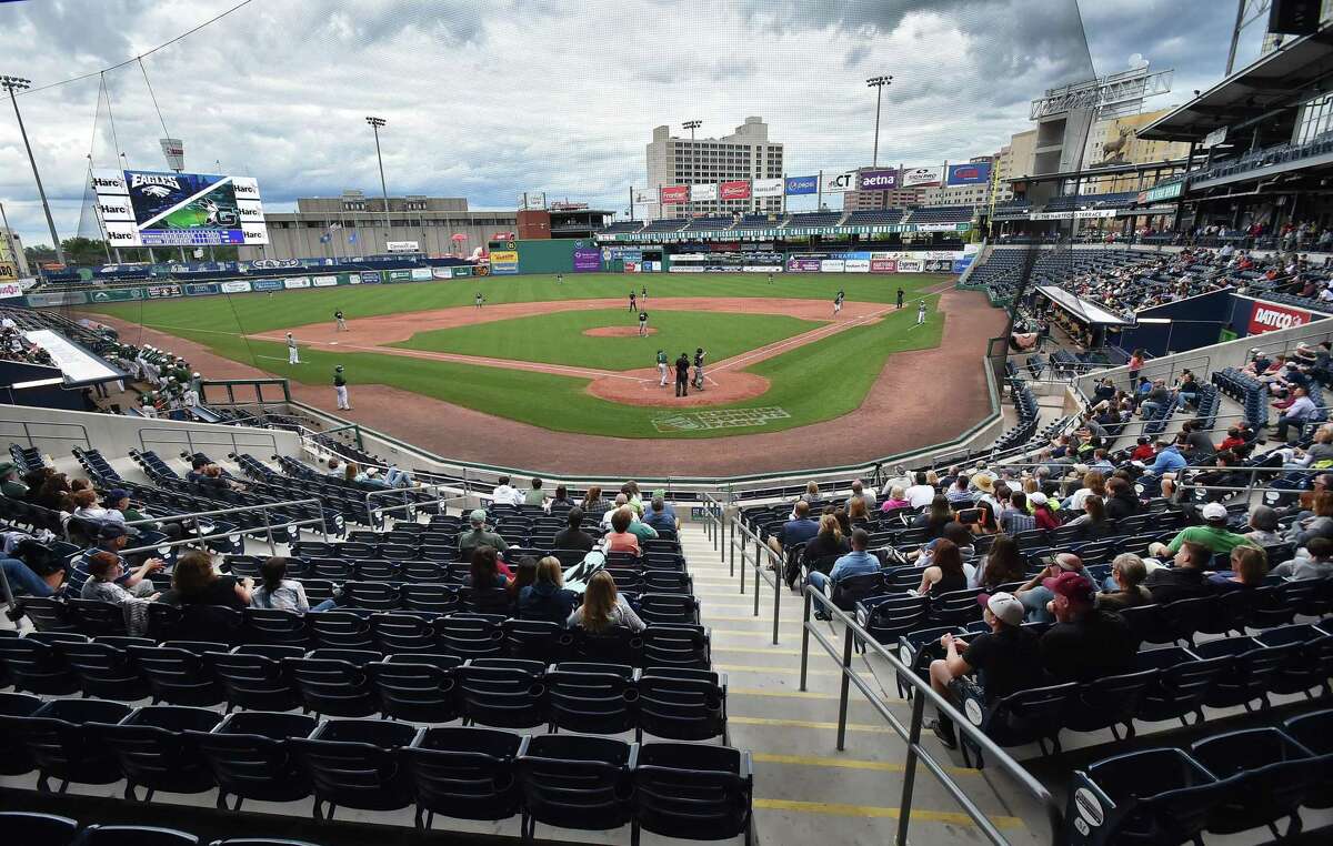 Dunkin’ Donuts Park in Hartford, shown on June 6, 2018, was named Best Double-A Ballpark in America.
