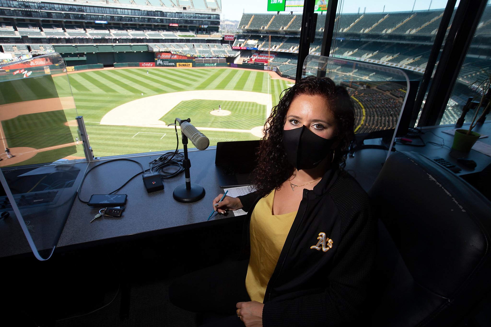 A’s Exec Amelia Schimmel Knocks Down A Gender Wall In Coliseum PA Booth