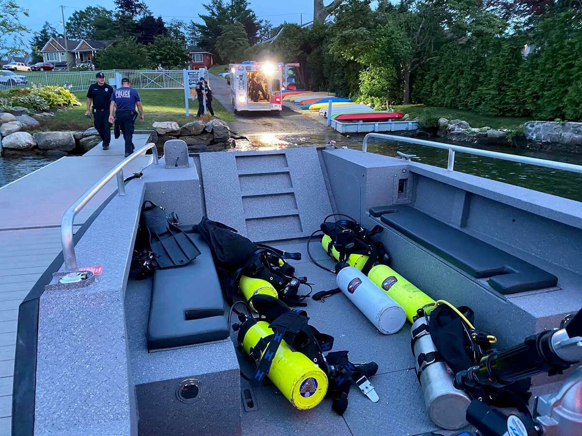 Brookfield first responders recover sunken boat